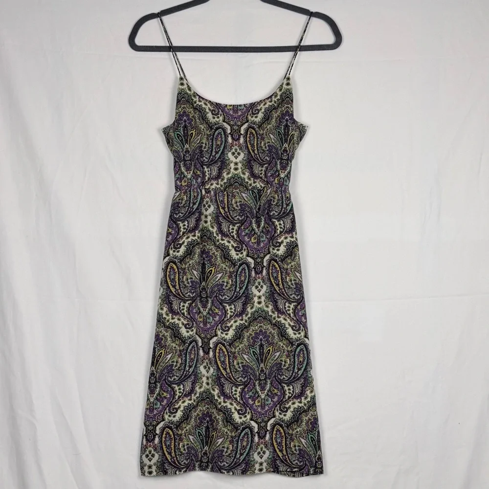 J Crew Cami Dress Sleeveless Silk 2 Short Mini Spring Boho Festival Summer Party - Picture 3 of 10